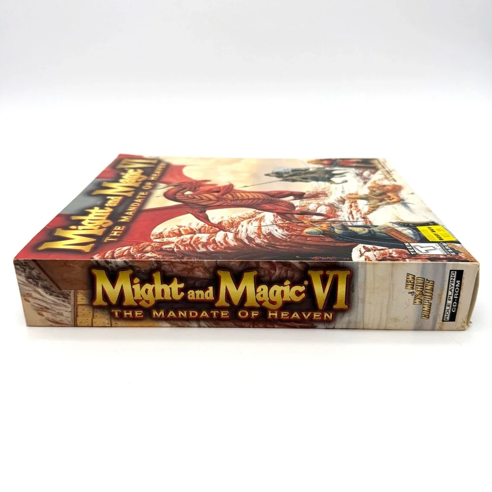 Might & Magic VI Mandate of Heaven PC Game 1998 Big Box Cloth Map New World